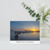Norfolk op Sunset Briefkaart (Staand voorkant)