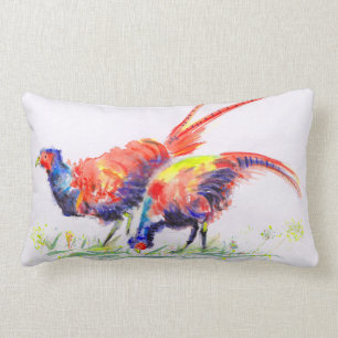 Norfolk Pheasants Waterverf Kussen