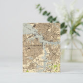 Norfolk & Portsmouth Virginia Map (1944) Briefkaart (Staand voorkant)