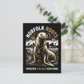Norfolk Roots Sea Lion African American Maritime Briefkaart (Staand voorkant)