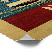 Norfolk Sailboot Vintage Travel Virginia Poster (Hoek)