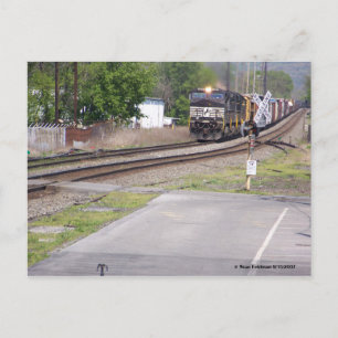 Norfolk Southern C-40-9W #9265 bij Macungie Pa. Briefkaart