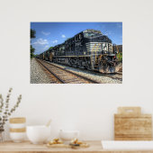 Norfolk Southern in HDR. Poster (Keuken)