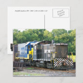 Norfolk Southern SW- 1001 2105 & CSX 1537 Briefkaart (Voorkant / Achterkant)