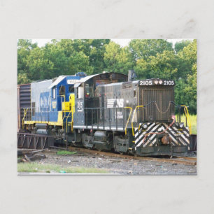 Norfolk Southern SW- 1001 2105 & CSX 1537 Briefkaart