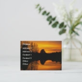 Norfolk Sunset | Visitekaartje (Staand voorkant)