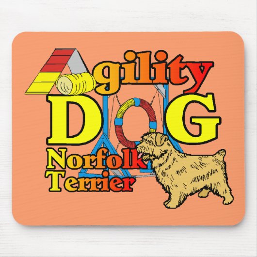 Norfolk_Terrier_Agility Muismat (Voorkant)