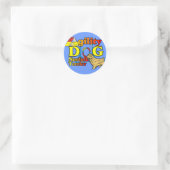 Norfolk_Terrier_Agility Ronde Sticker (Tas)