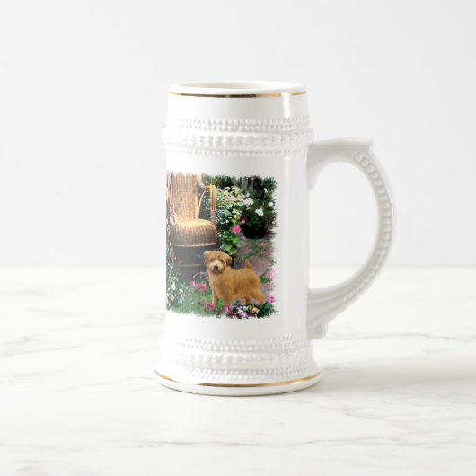 Norfolk Terrier Art Gifts Bierpul (Rechts)