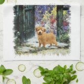 Norfolk Terrier Art Gifts Theedoek (Gevouwen)