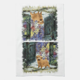 Norfolk Terrier Art Gifts Theedoek