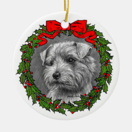 Norfolk Terrier Art van Glenda S. Harlan Keramisch Ornament