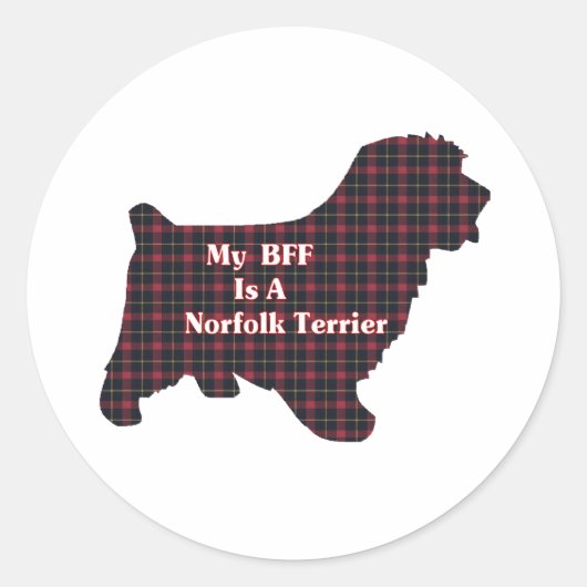 Norfolk Terrier BFF Sticker (Voorkant)