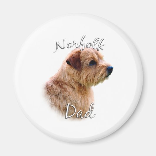 Norfolk Terrier Dad 2 Magneet (Voorkant)