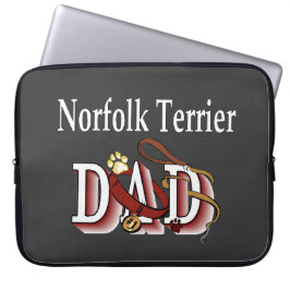Norfolk Terrier Dad Gifts Laptop Sleeve