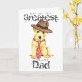 Norfolk Terrier Dad Kaart (Gele Bloem)