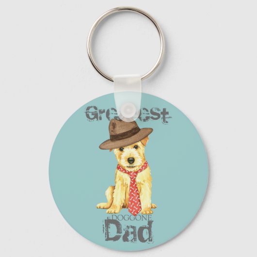 Norfolk Terrier Dad Sleutelhanger (Voorkant)