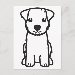 Norfolk Terrier Dog Cartoon Briefkaart