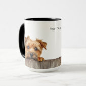 Norfolk Terrier Dog Mok (Voorkant links)