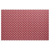 Norfolk Terrier Dog Silhouettes Red en White Stof (Yard (91,4 cm))