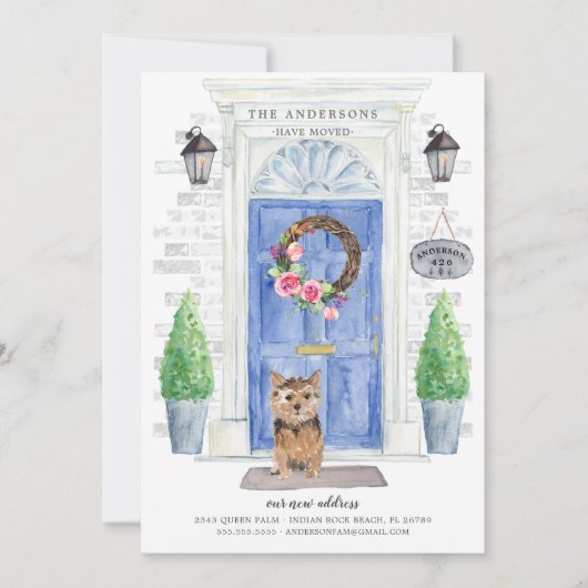 Norfolk Terrier Front Moving Aankondiging (Voorkant)