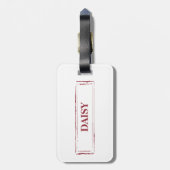 Norfolk Terrier Funny Kersthond met boom Bagagelabel (Achterkant verticaal)