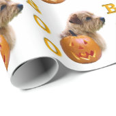 Norfolk Terrier Halloween Boo Cadeaupapier (Rol Hoek)