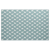 Norfolk Terrier Hondenras Silhouettes Pattern Stof (Fat Quarter)