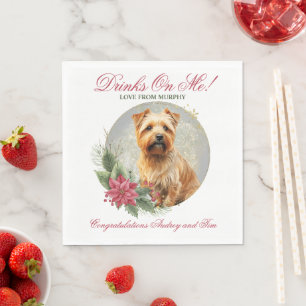 Norfolk Terrier Huwelijks Servetten Met Honden Fot