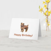 Norfolk Terrier Kaart (Gele Bloem)