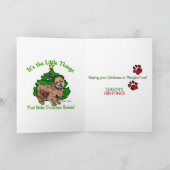 Norfolk Terrier-kerstcadeaus Feestdagen Kaart (Binnen)
