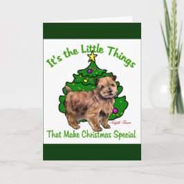 Norfolk Terrier-kerstcadeaus Feestdagen Kaart