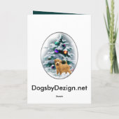 Norfolk Terrier-kerstcadeaus Feestdagen Kaart (Achterkant)