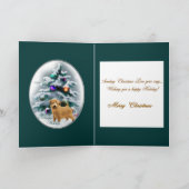 Norfolk Terrier-kerstcadeaus Feestdagen Kaart (Binnen)