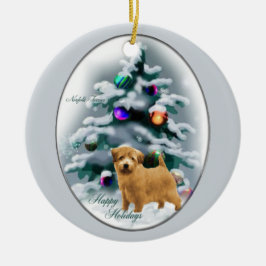 Norfolk Terrier Kerstcadeaus Ornament