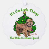 Norfolk Terrier-kerstcadeaus Ornament Kaart (Voorkant)