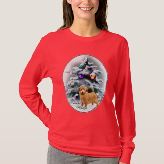 Norfolk Terrier-kerstcadeaus T-shirt (Voorkant)