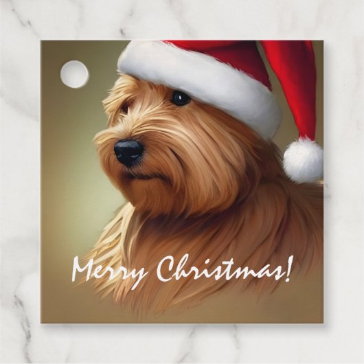 Norfolk Terrier Kerstmis Bedankjes Labels (Voorkant)