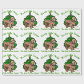 Norfolk Terrier Kerstmis Cadeaupapier (Vlak)