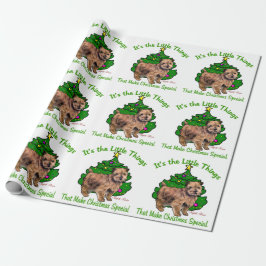 Norfolk Terrier Kerstmis Cadeaupapier