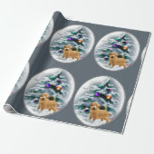 Norfolk Terrier Kerstmis Cadeaupapier (Uitgerold)
