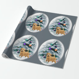 Norfolk Terrier Kerstmis Cadeaupapier