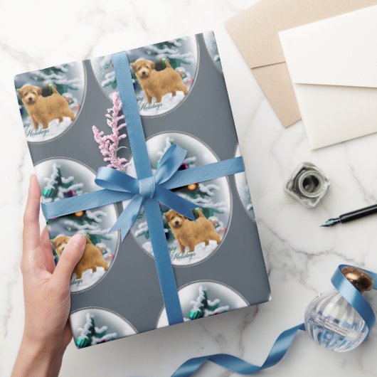 Norfolk Terrier Kerstmis Cadeaupapier (Geschenken)