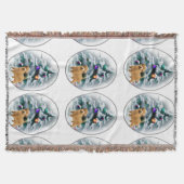 Norfolk Terrier Kerstmis Deken (Voorkant)