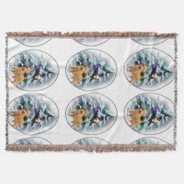 Norfolk Terrier Kerstmis Deken