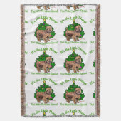 Norfolk Terrier Kerstmis Deken (Voorkant Verticaal)