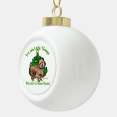 Norfolk Terrier Kerstmis Keramische Bal Ornament (Rechts)