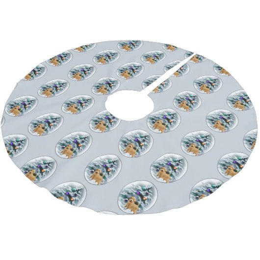 Norfolk Terrier Kerstmis Kerstboom Rok (Gekanteld)