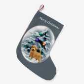 Norfolk Terrier Kerstmis Kleine Kerstsok (Voorkant (Hangend))