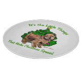 Norfolk Terrier Kerstmis Snijplank (Hoek)